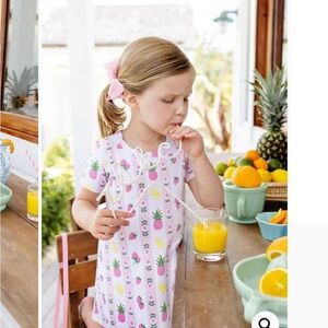NWT The Beaufort Bonnet Company Polly Play Dress - Fruit Punch & Petals